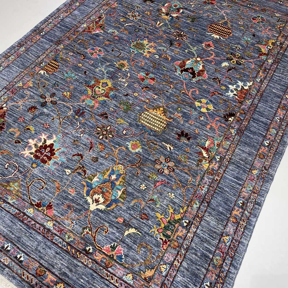 El Dokuma Afgan Sultani Yün Halı (175x250 cm) - Görsel 5
