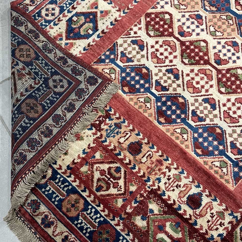 El Dokuma Afghan Geleneksel Yün Halı (120x185 cm) - Görsel 5