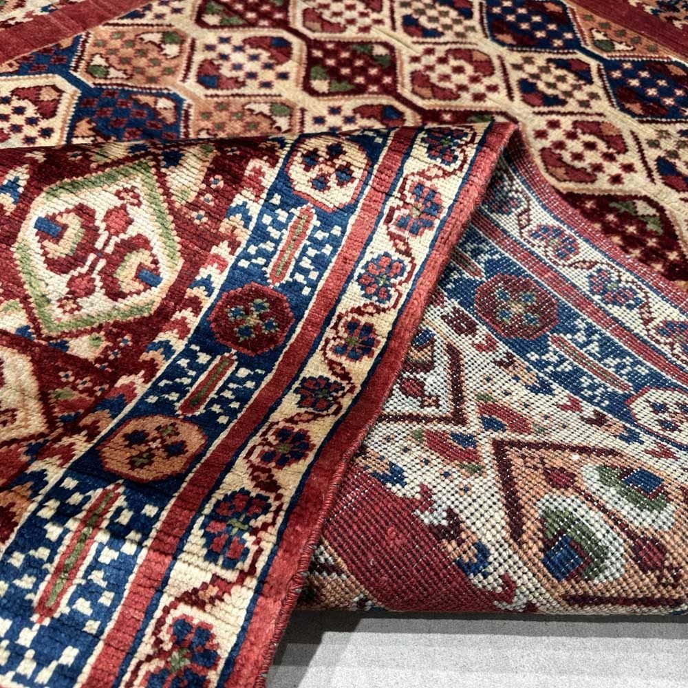 El Dokuma Afghan Geleneksel Yün Halı (120x185 cm) - Görsel 9