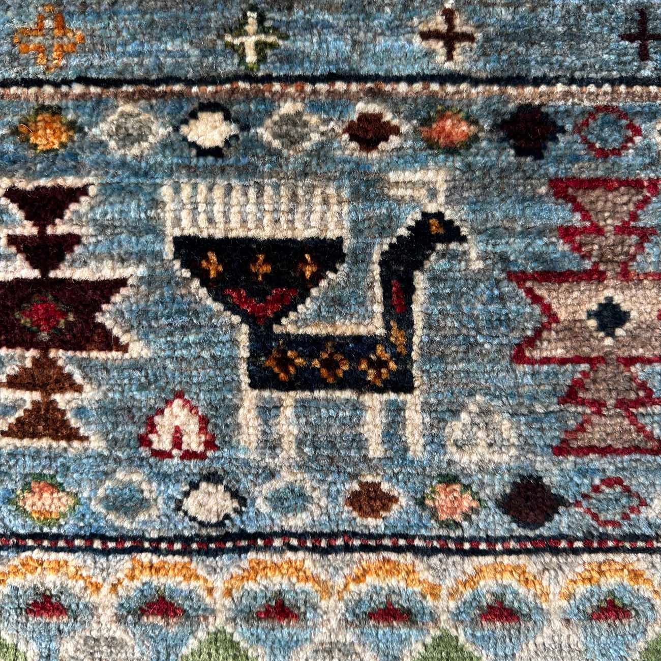 El Dokuma Bohem Kabile Yün Halı (85×125 cm) - Görsel 2