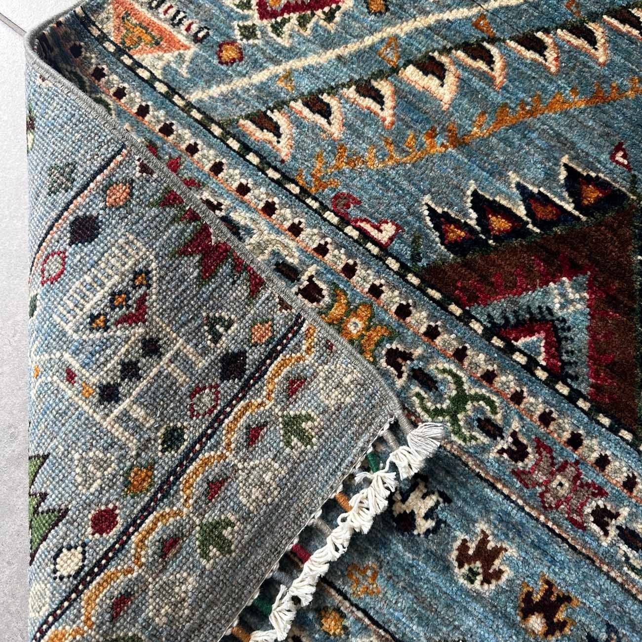 El Dokuma Bohem Kabile Yün Halı (85×125 cm) - Görsel 5