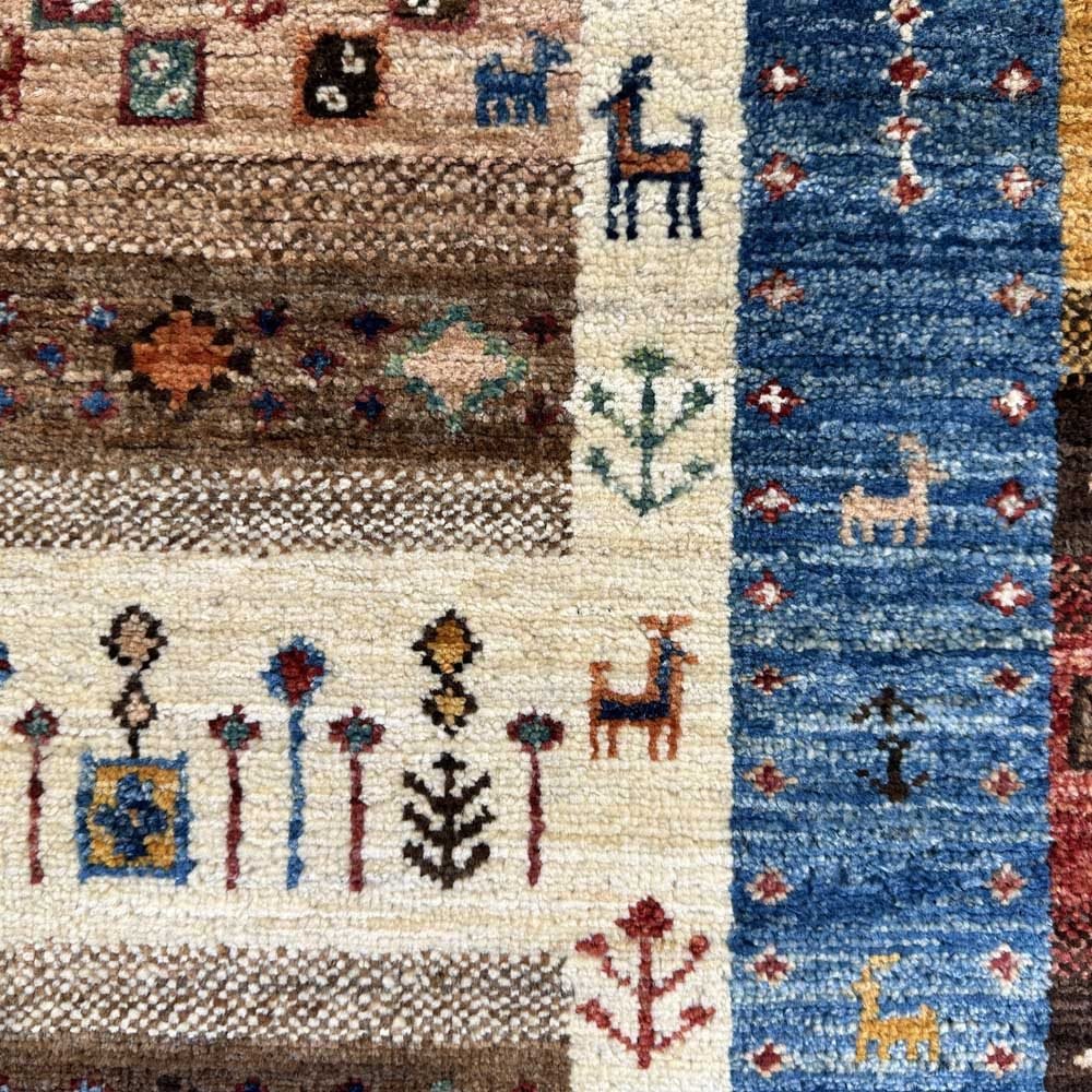 El Dokuma Afgan Kabile Yün Halı (120x185 cm) - Görsel 2