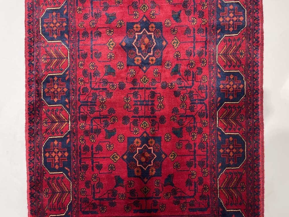 El Dokuma Afgan Khal Muhammadi Yün Halı (85x125 cm) - Görsel 7