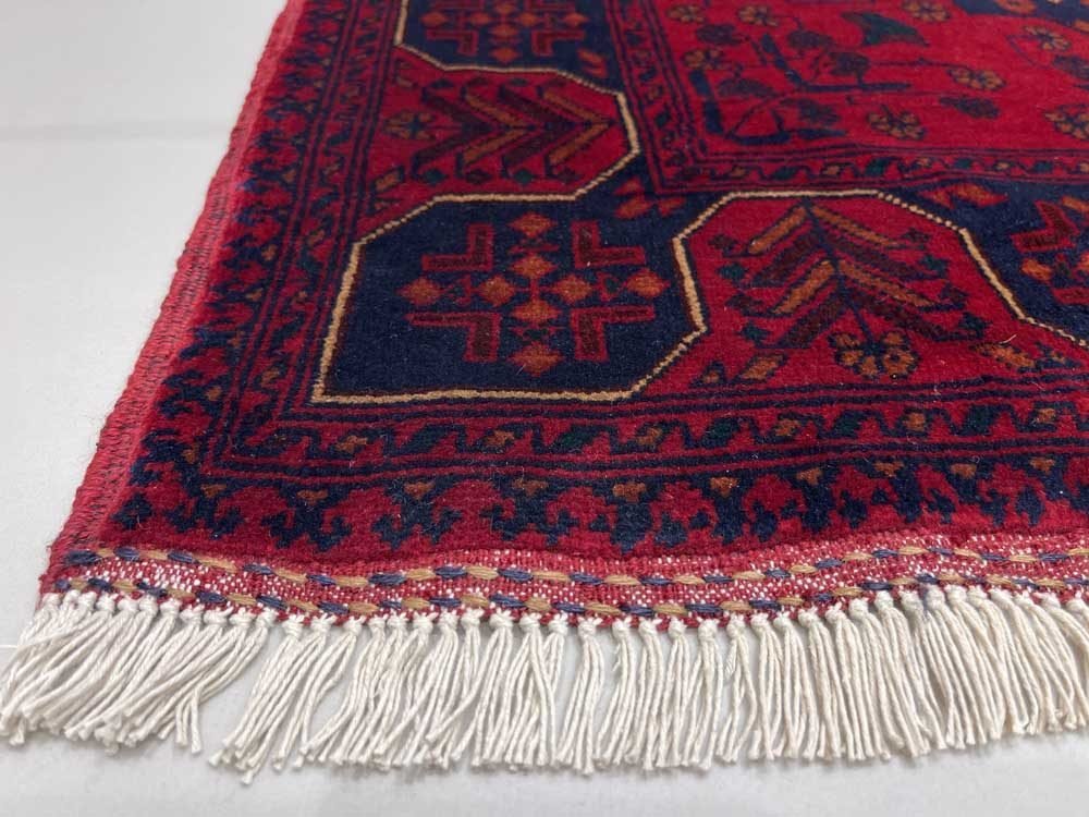El Dokuma Afgan Khal Muhammadi Yün Halı (85x125 cm) - Görsel 9