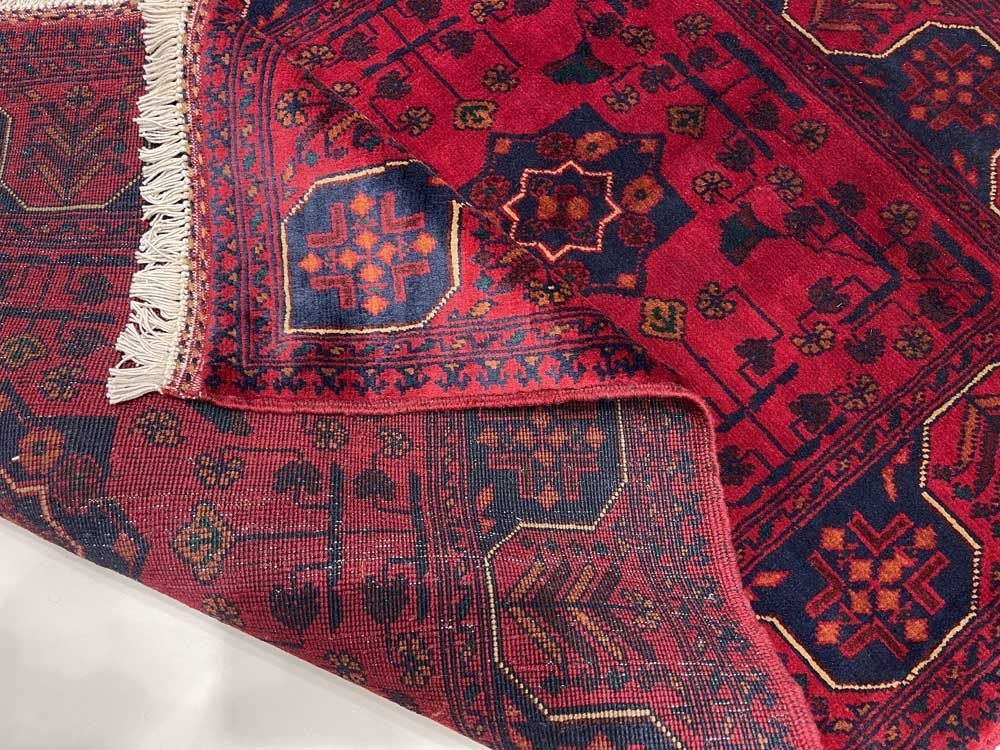 El Dokuma Afgan Khal Muhammadi Yün Halı (85x125 cm) - Görsel 5