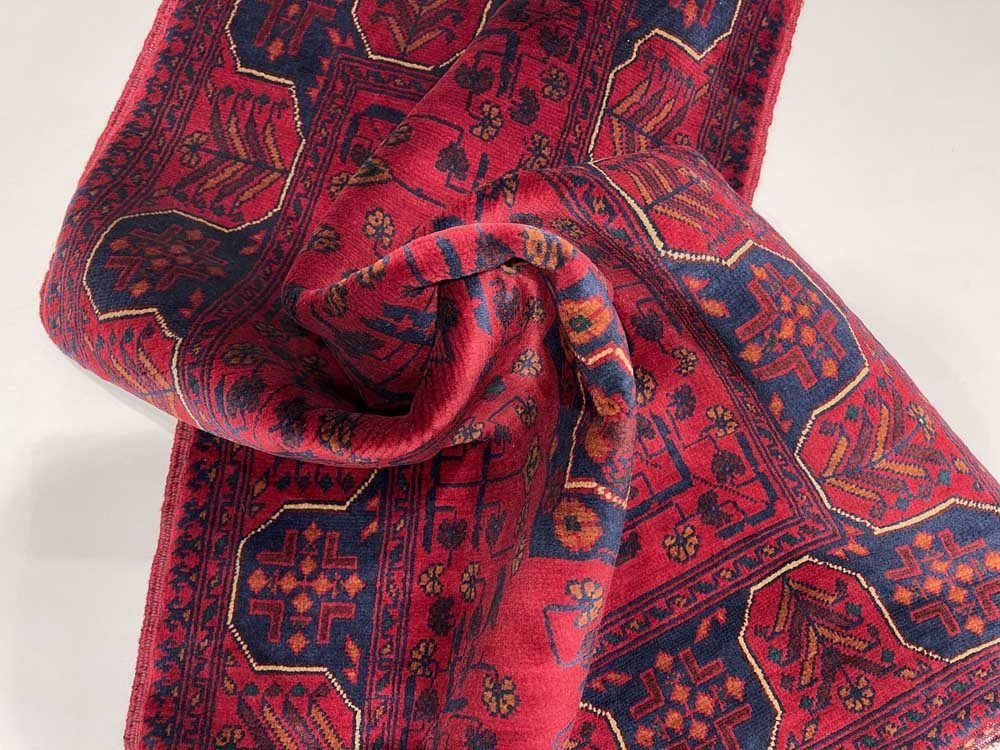 El Dokuma Afgan Khal Muhammadi Yün Halı (85x125 cm) - Görsel 2