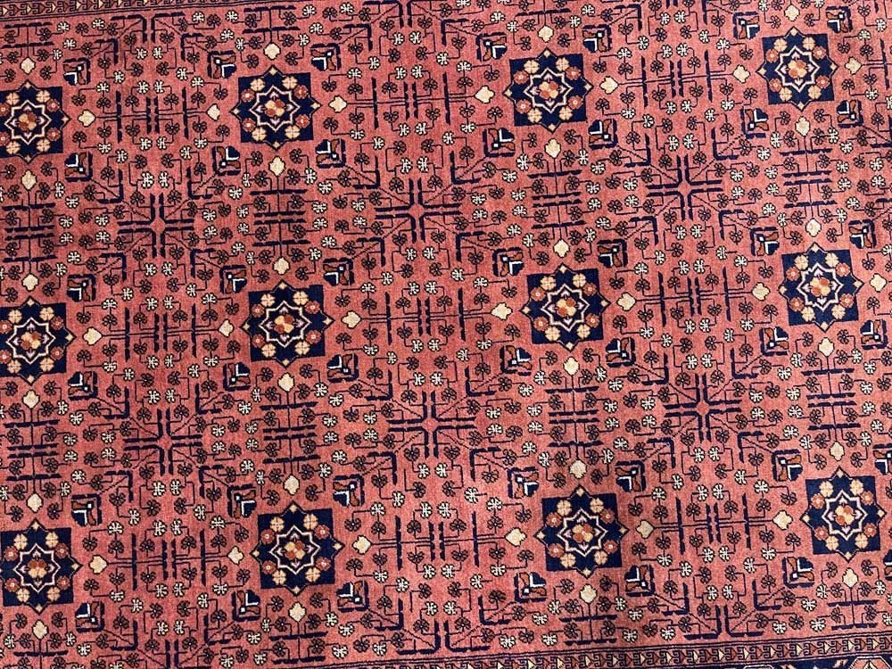 El Dokuma Afgan Khal Muhammadi Yün Halı (170x235 cm) - Görsel 7