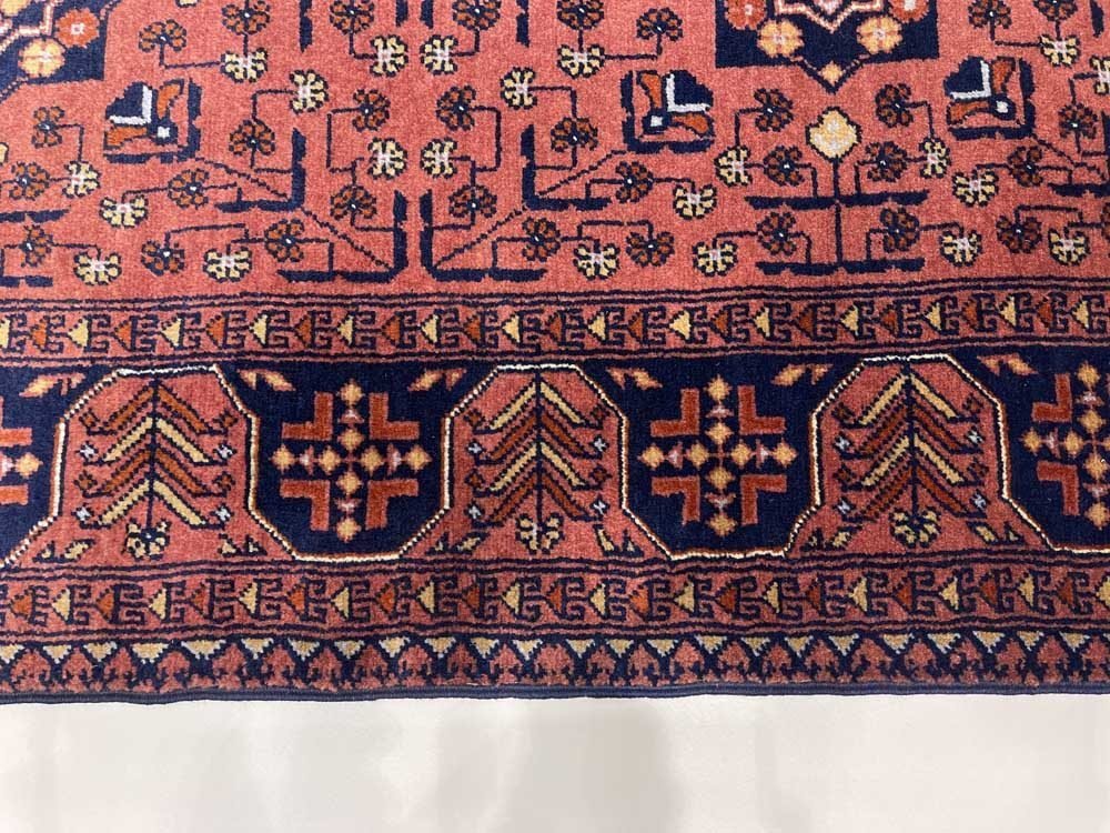 El Dokuma Afgan Khal Muhammadi Yün Halı (170x235 cm) - Görsel 8