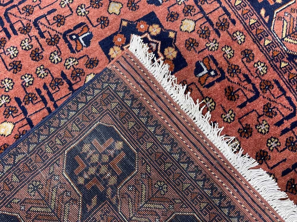 El Dokuma Afgan Khal Muhammadi Yün Halı (170x235 cm) - Görsel 5