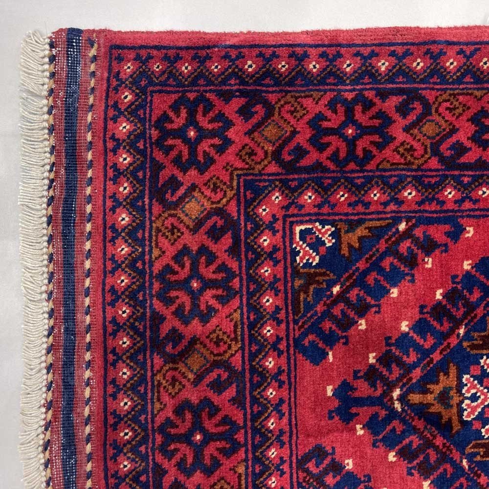 El Dokuma Afgan Khal Muhammadi Yün Halı (90x165 cm) - Görsel 4