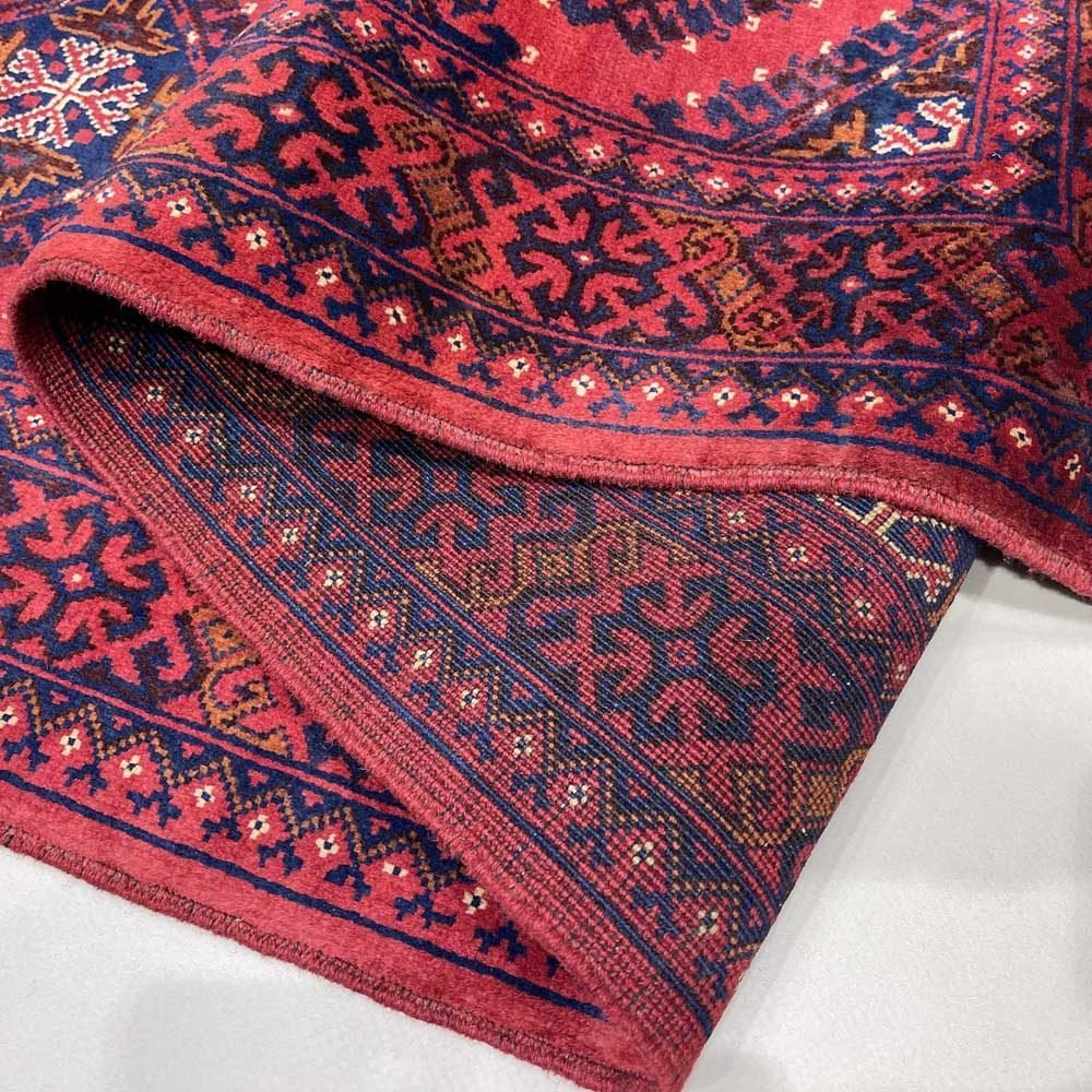 El Dokuma Afgan Khal Muhammadi Yün Halı (90x165 cm) - Görsel 2
