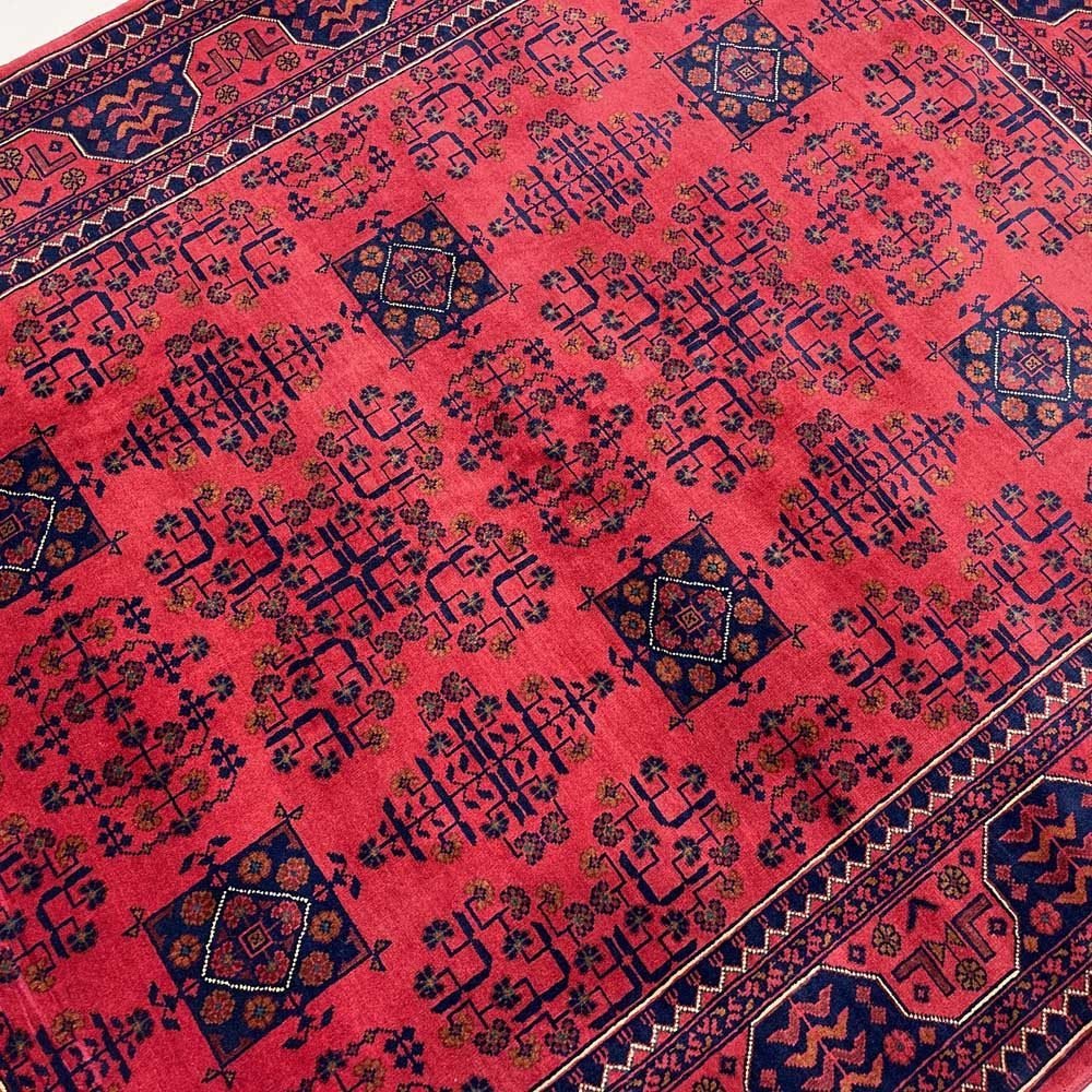 El Dokuma Afgan Khal Muhammadi Yün Halı (150x200 cm) - Görsel 2