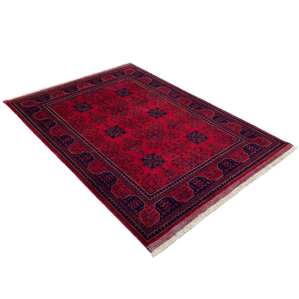 El Dokuma Afgan Khal Muhammadi Yün Halı (150x200 cm) - Görsel 8