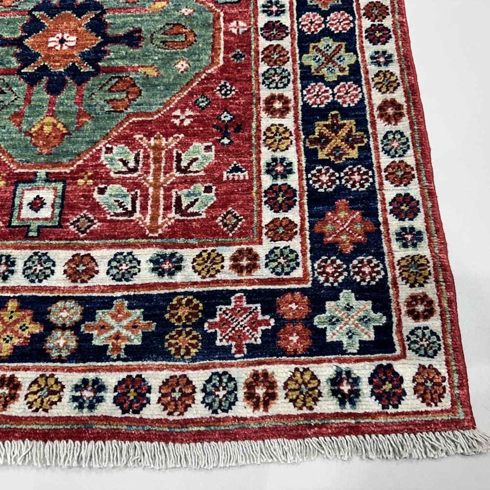 El Dokuma Afgan Kabile Yün Yolluk Halı (80x500 cm) - Görsel 2