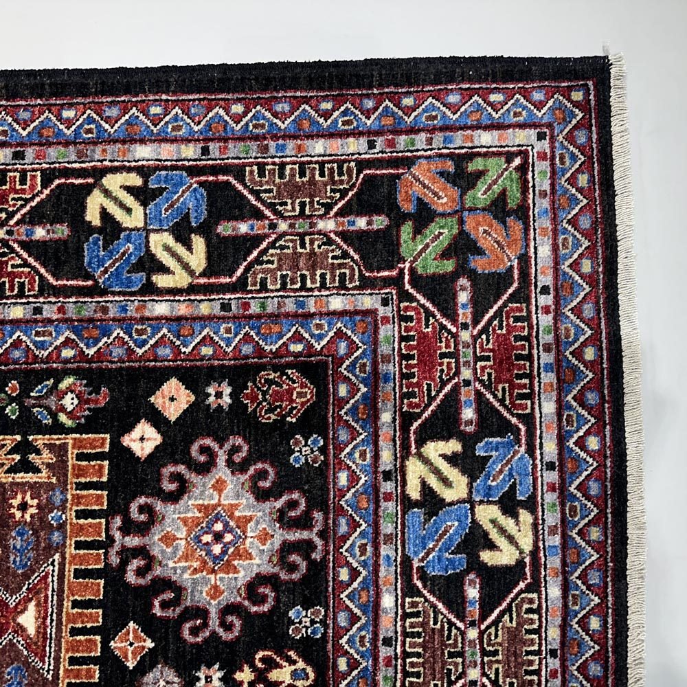 El Dokuma Afgan Veziri Kabile Yün Halı (245x310 cm) - Görsel 8