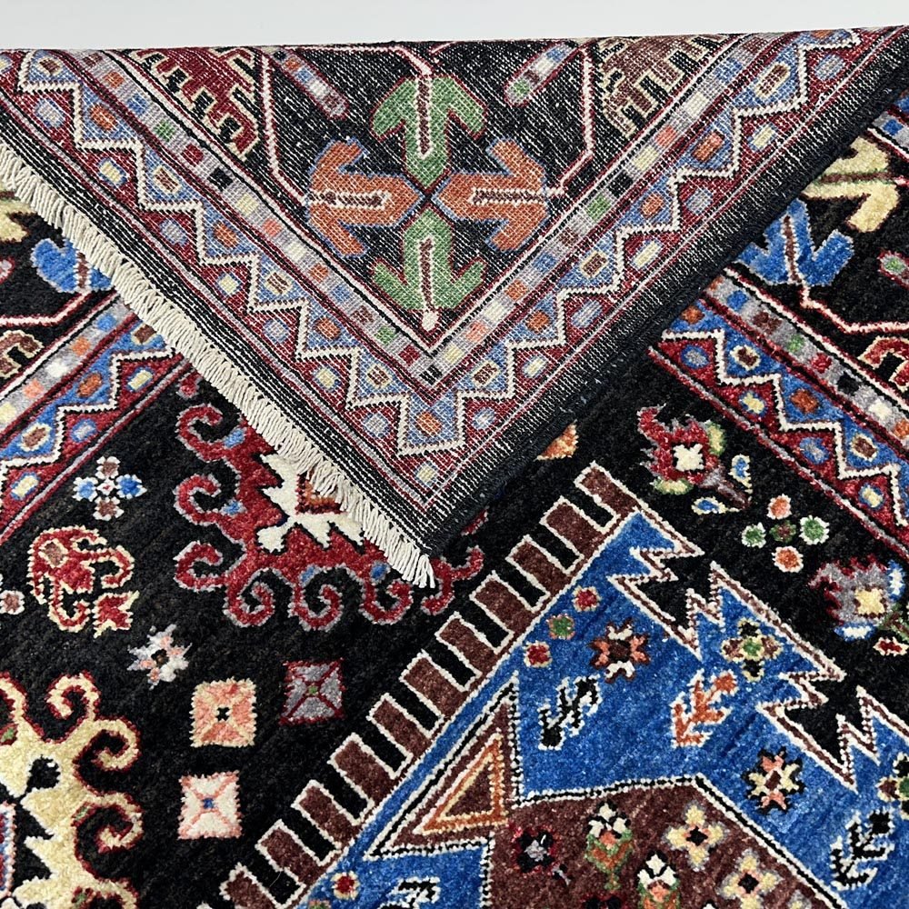 El Dokuma Afgan Veziri Kabile Yün Halı (245x310 cm) - Görsel 5