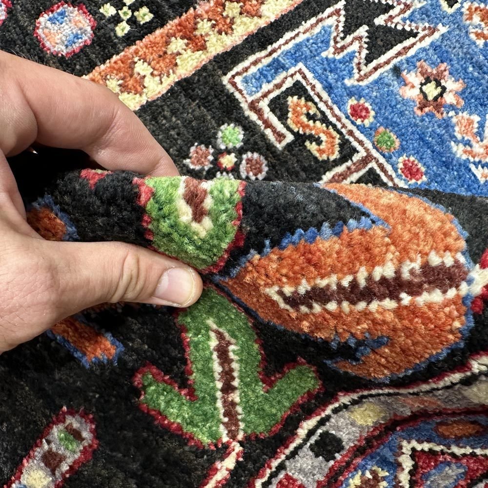 El Dokuma Afgan Veziri Kabile Yün Halı (245x310 cm) - Görsel 4