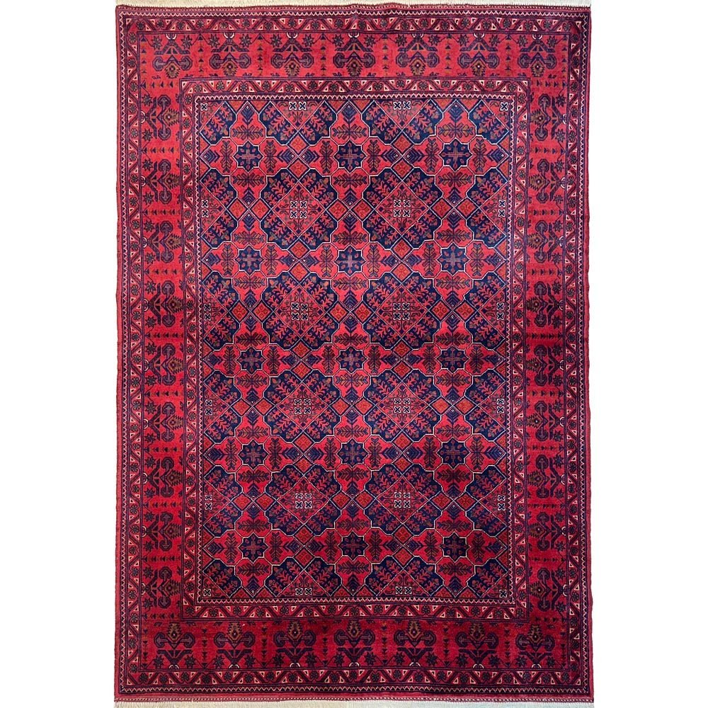 El Dokuma Afgan Khal Muhammadi Yün Halı (150x210 cm)