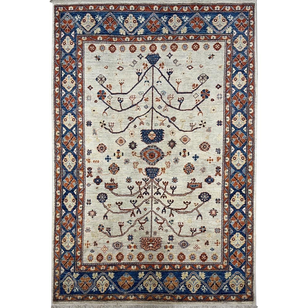 El Dokuma Afgan Kabile Yün Halı (160x215 cm)