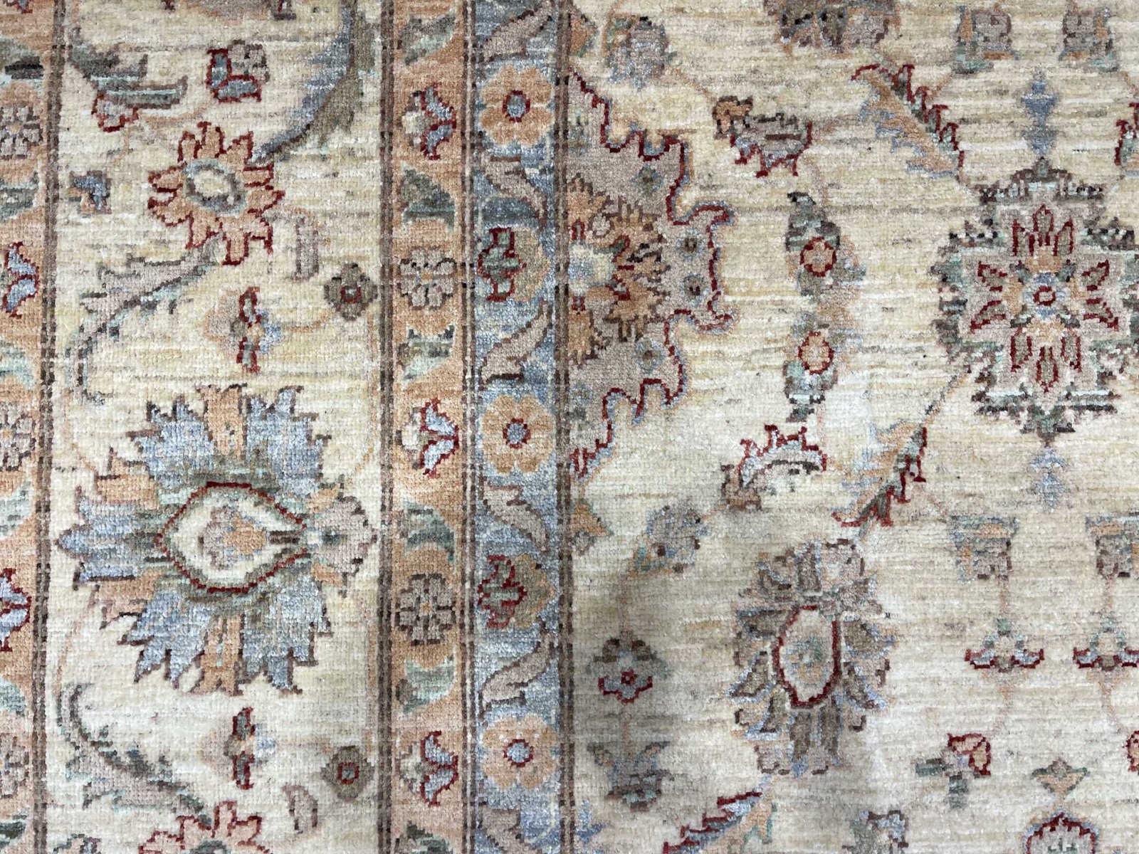 El Dokuma Uşak Natural Bej Yün Halı (300x415 cm) - Görsel 7