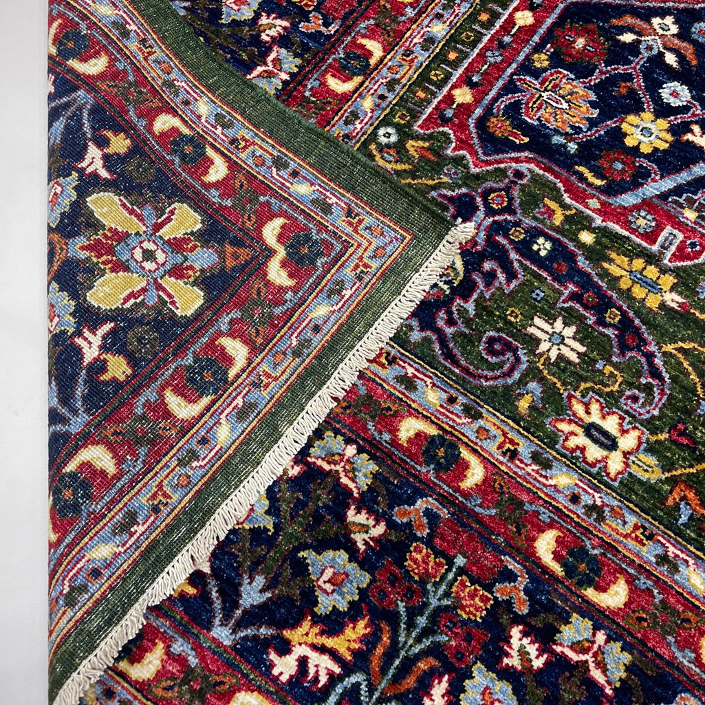 El Dokuma Madalyon İran Sarapi Yün Halı (250x300 cm) - Görsel 8