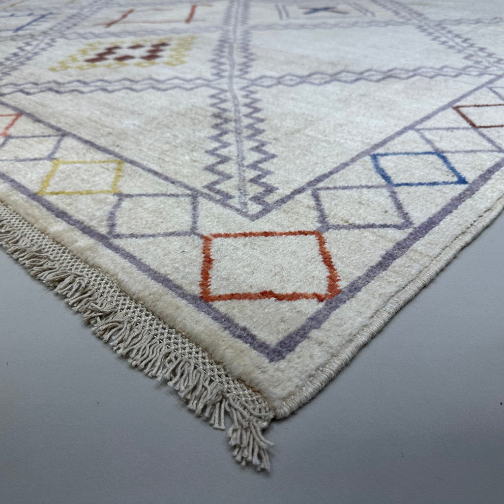 El Dokuma Afgan Modern Yün Halı (270x360 cm) - Görsel 7