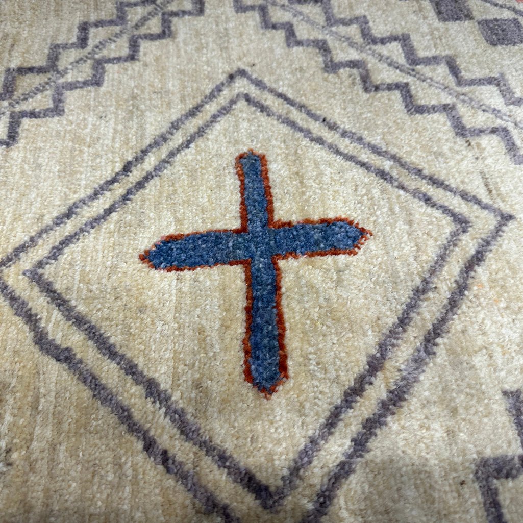 El Dokuma Afgan Modern Yün Halı (270x360 cm) - Görsel 3