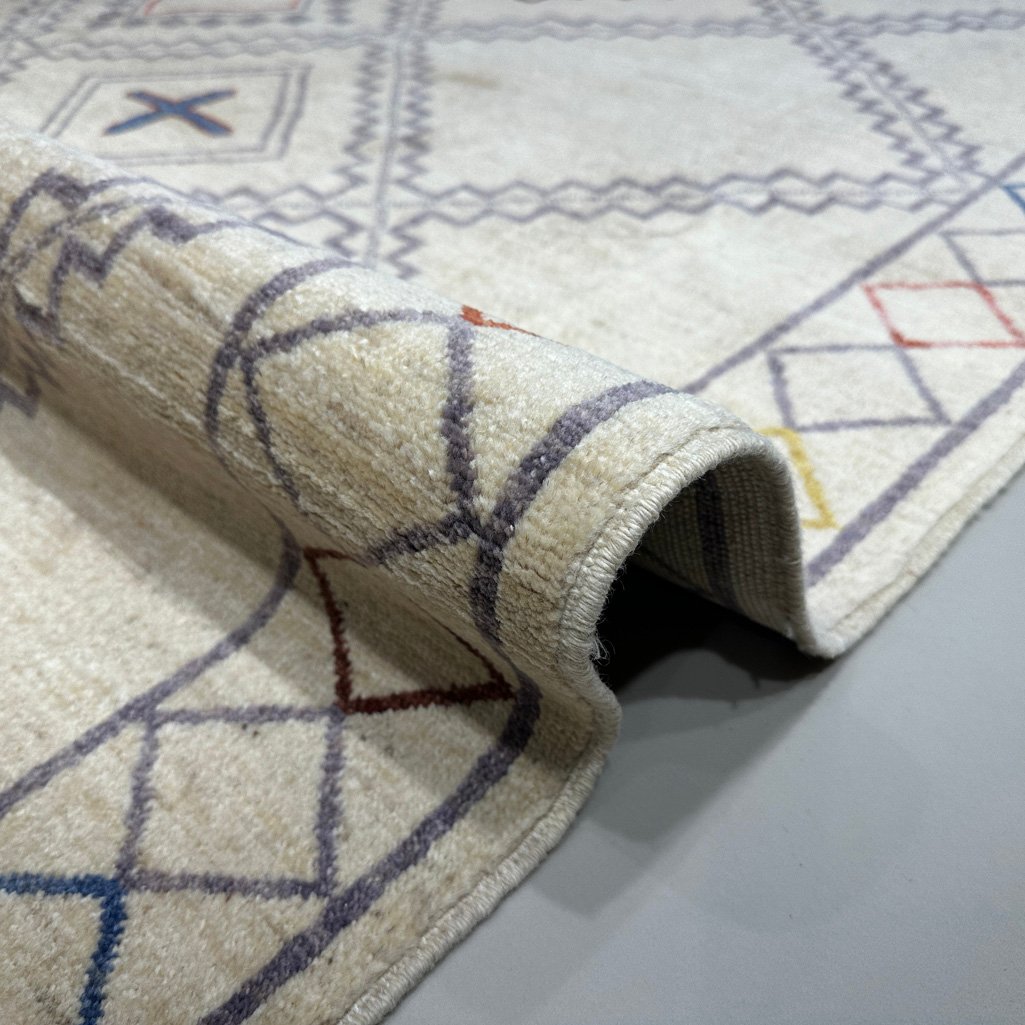 El Dokuma Afgan Modern Yün Halı (270x360 cm) - Görsel 2