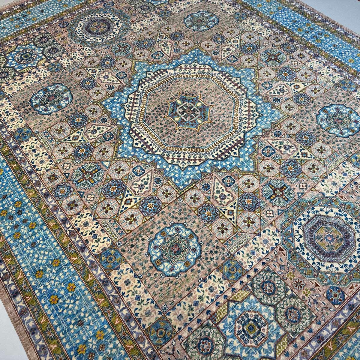 El Dokuma İnce Dokuma Memlük Yün Halı (245x315 cm) - Görsel 6