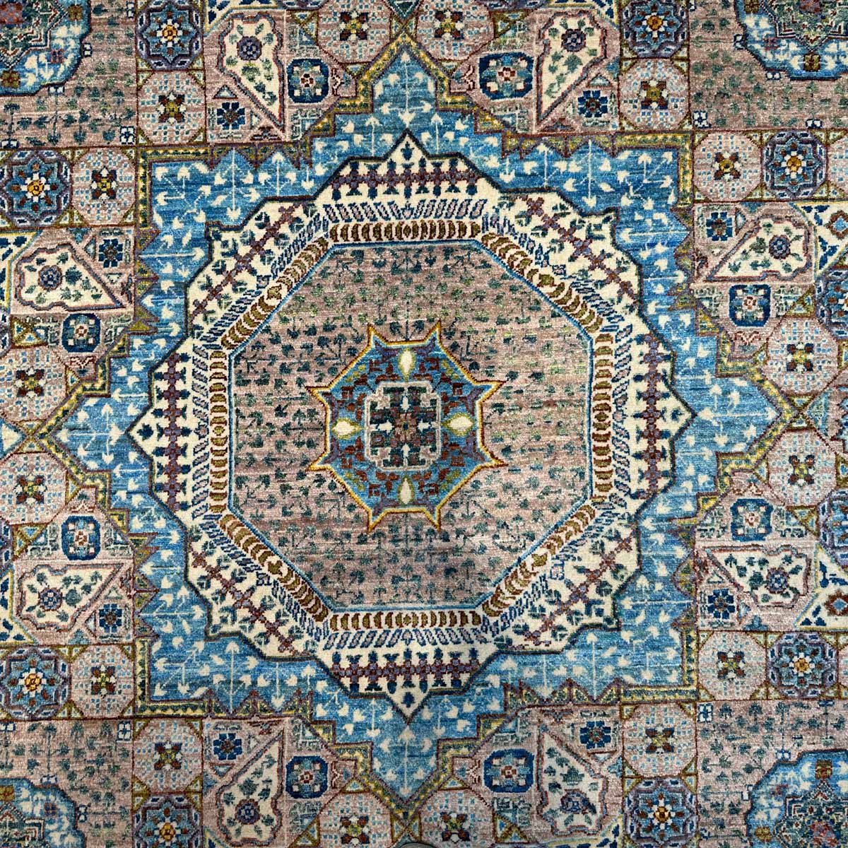 El Dokuma İnce Dokuma Memlük Yün Halı (245x315 cm) - Görsel 2