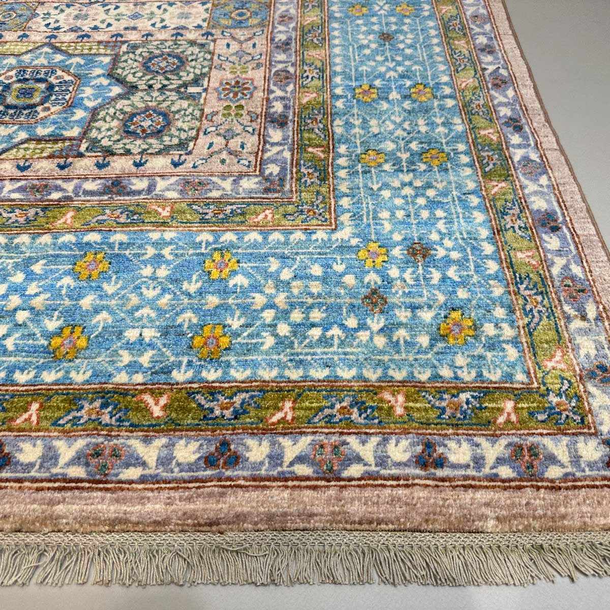 El Dokuma İnce Dokuma Memlük Yün Halı (245x315 cm) - Görsel 7