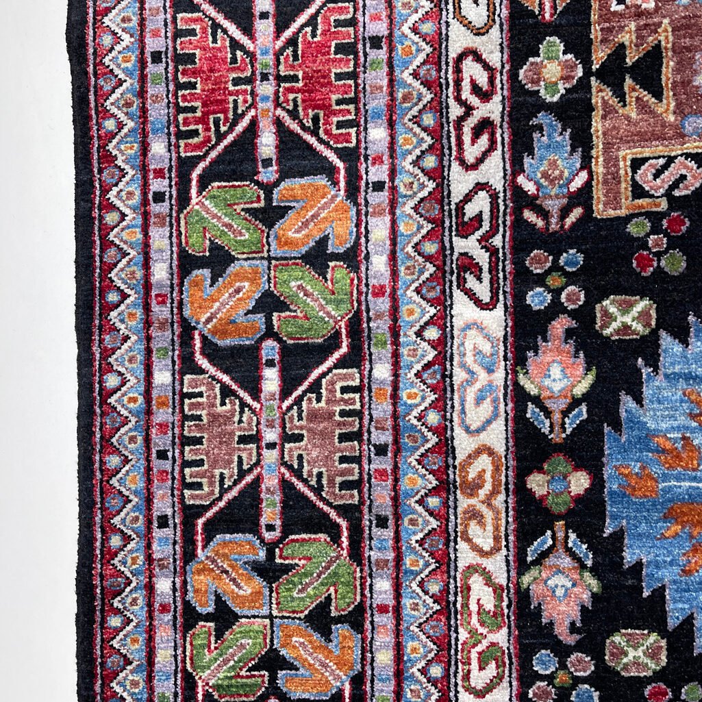 El Dokuma Afgan Veziri Kabile Yün Halı (260x340 cm) - Görsel 2