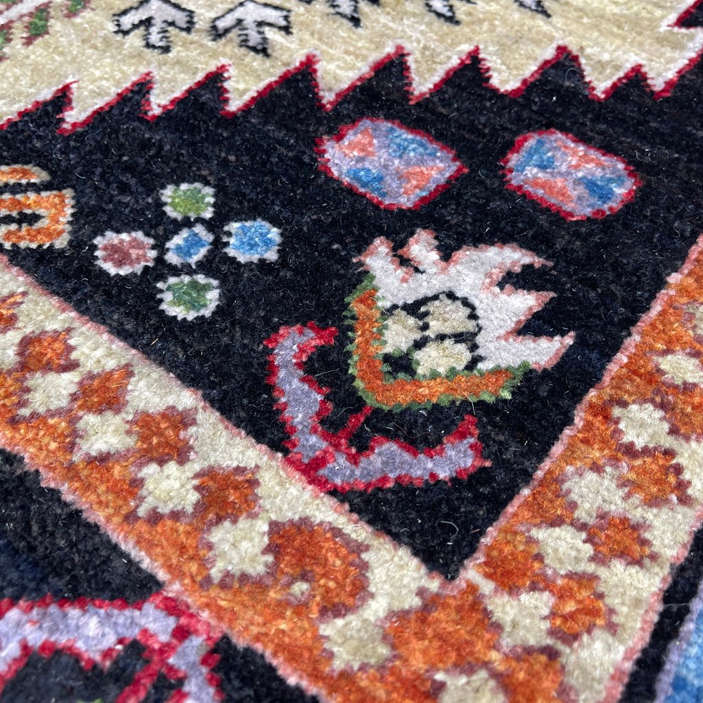 El Dokuma Afgan Veziri Kabile Yün Halı (260x340 cm) - Görsel 9