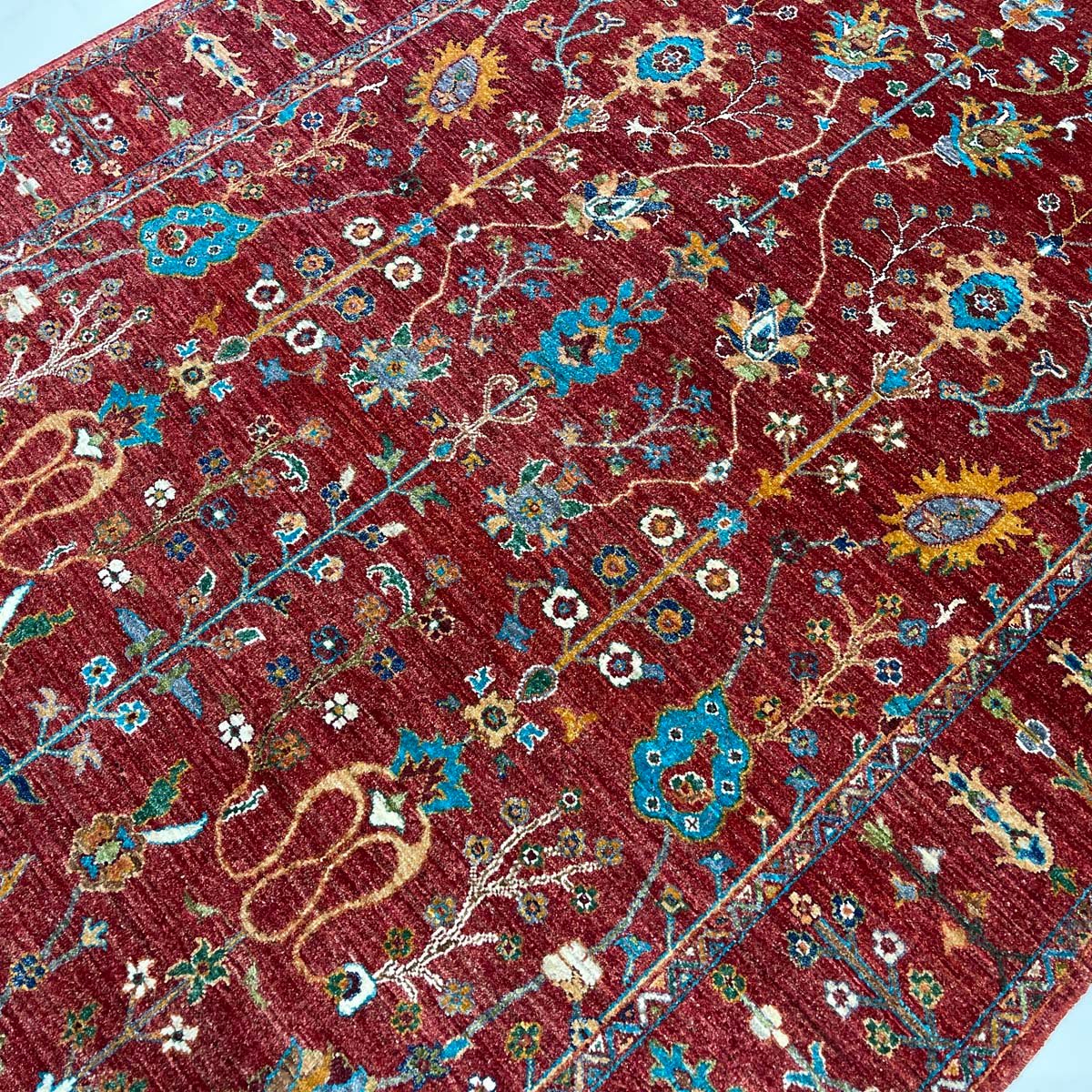 El Dokuma Afgan Sultani Yün Halı (170x250 cm) - Görsel 4