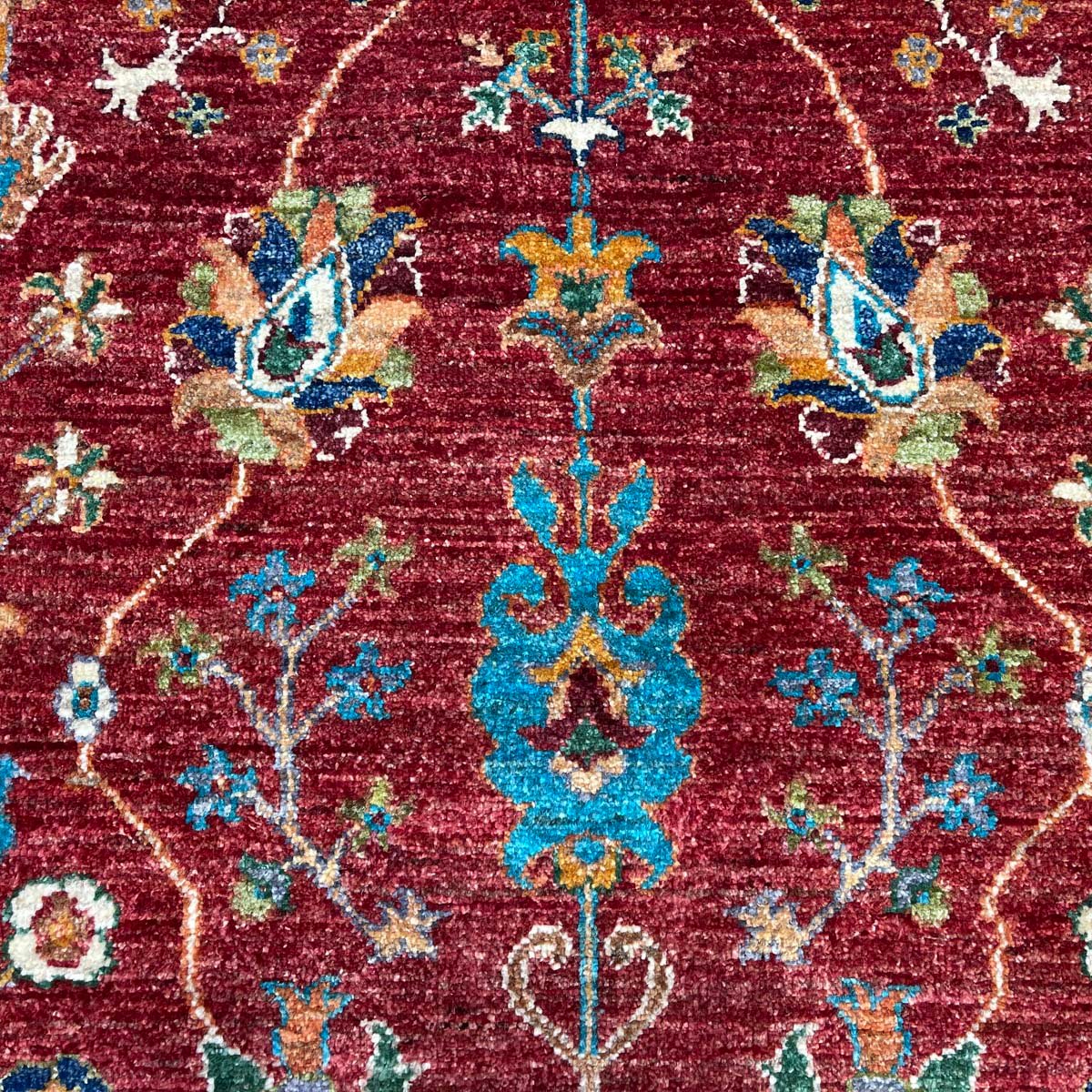 El Dokuma Afgan Sultani Yün Halı (170x250 cm) - Görsel 3
