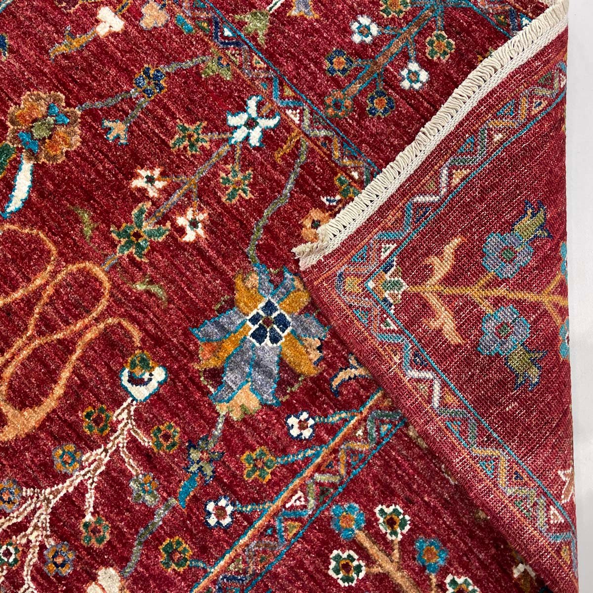 El Dokuma Afgan Sultani Yün Halı (170x250 cm) - Görsel 5