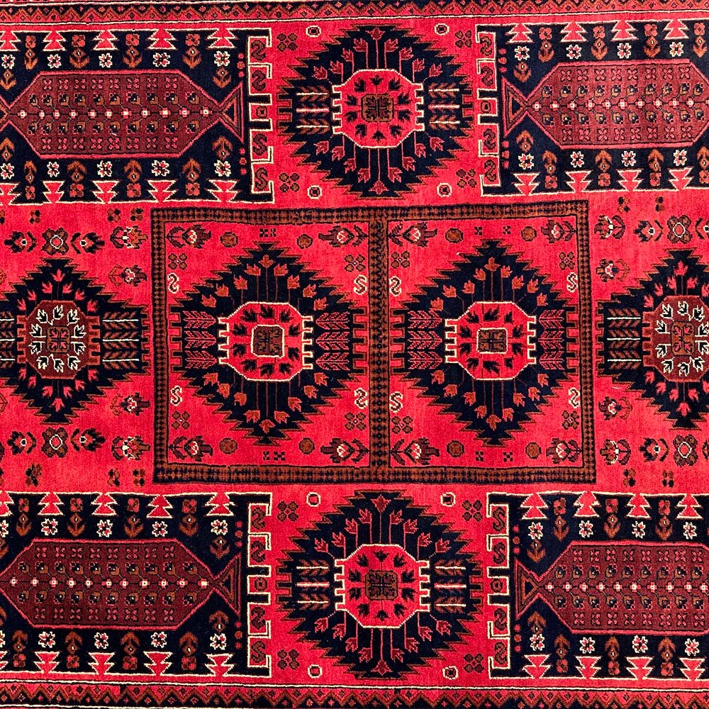 El Dokuma Afgan Veziri Yün Halı (170x230 cm) - Görsel 2
