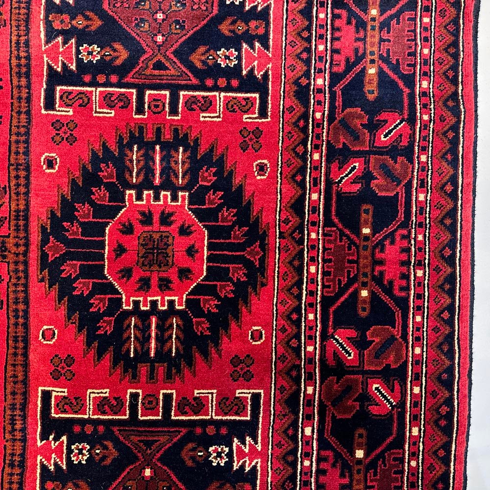 El Dokuma Afgan Veziri Yün Halı (170x230 cm) - Görsel 4