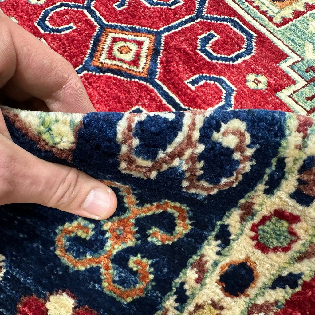 El Dokuma Afgan Kabile Yün Halı (150x230 cm) - Görsel 3