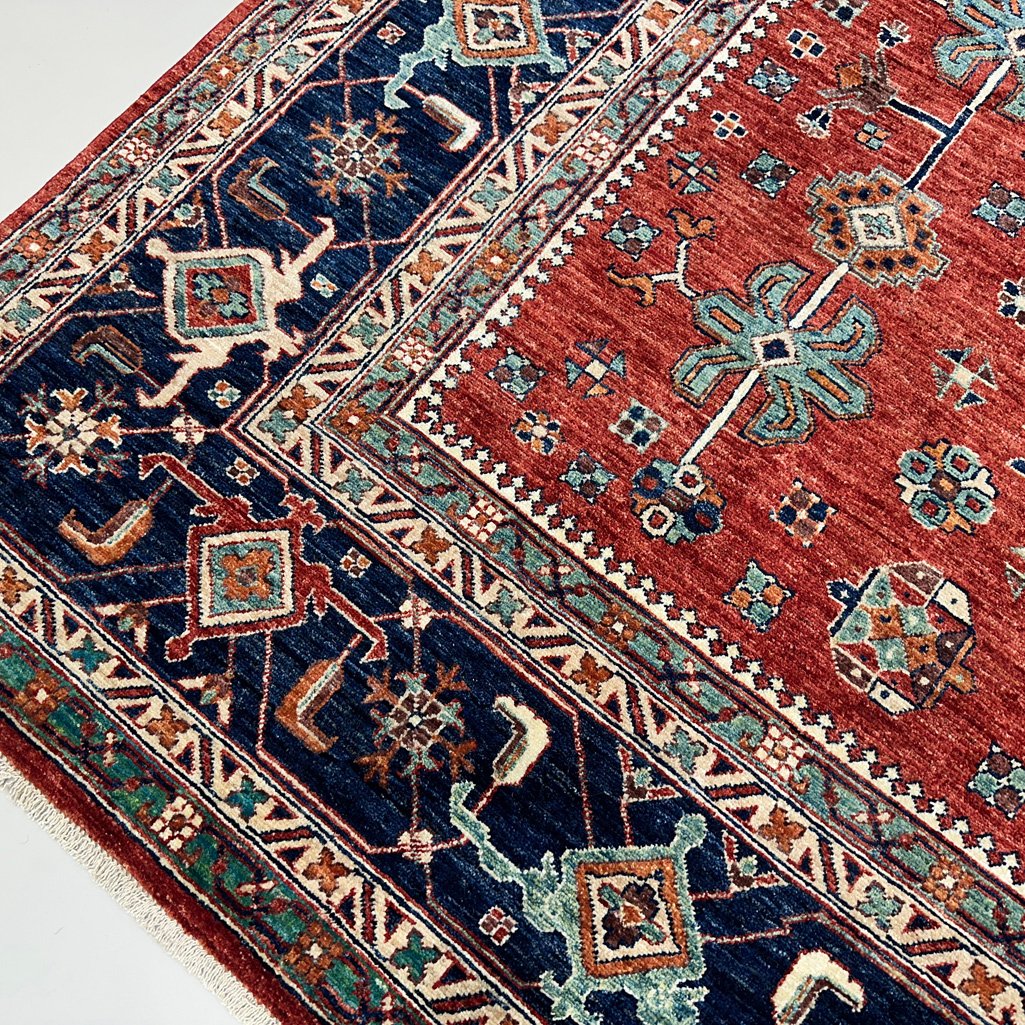 El Dokuma Afgan Kabile Yün Halı (270x370 cm) - Görsel 7