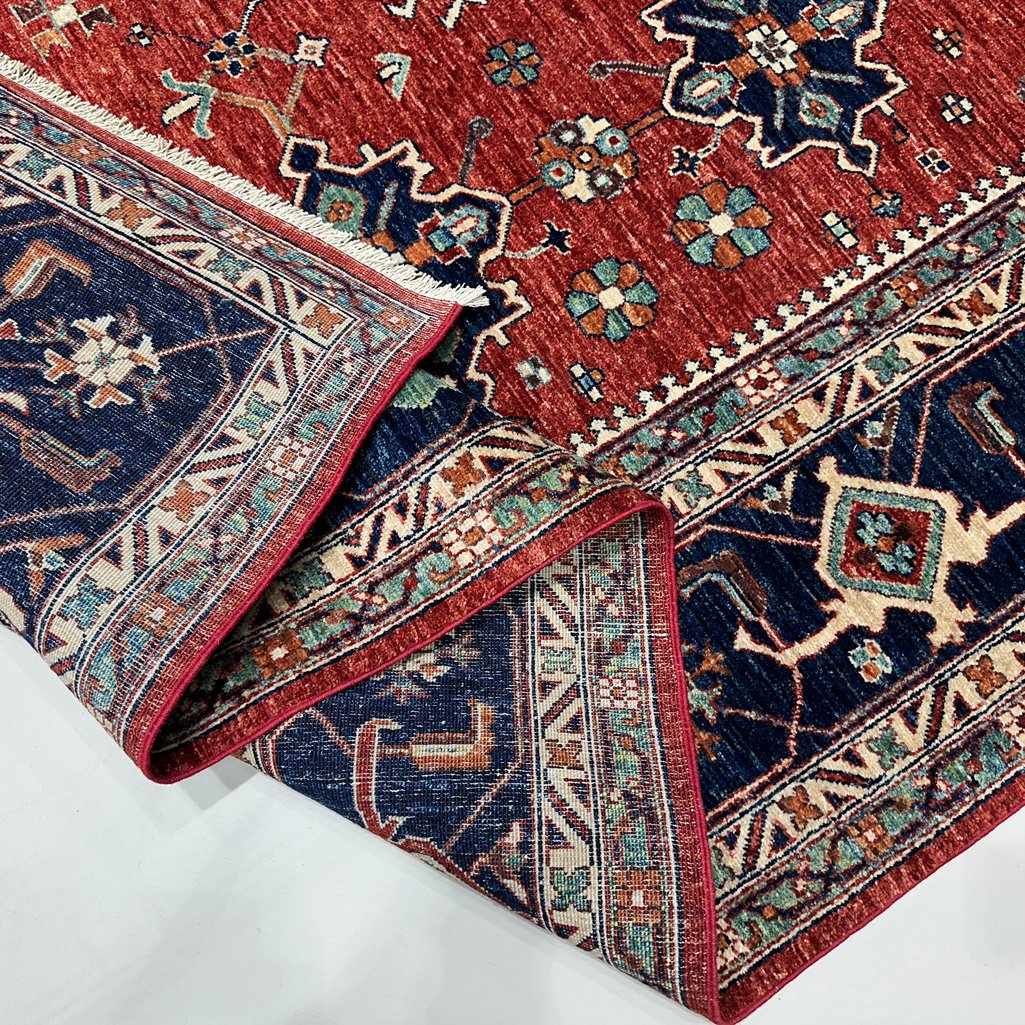 El Dokuma Afgan Kabile Yün Halı (270x370 cm) - Görsel 10