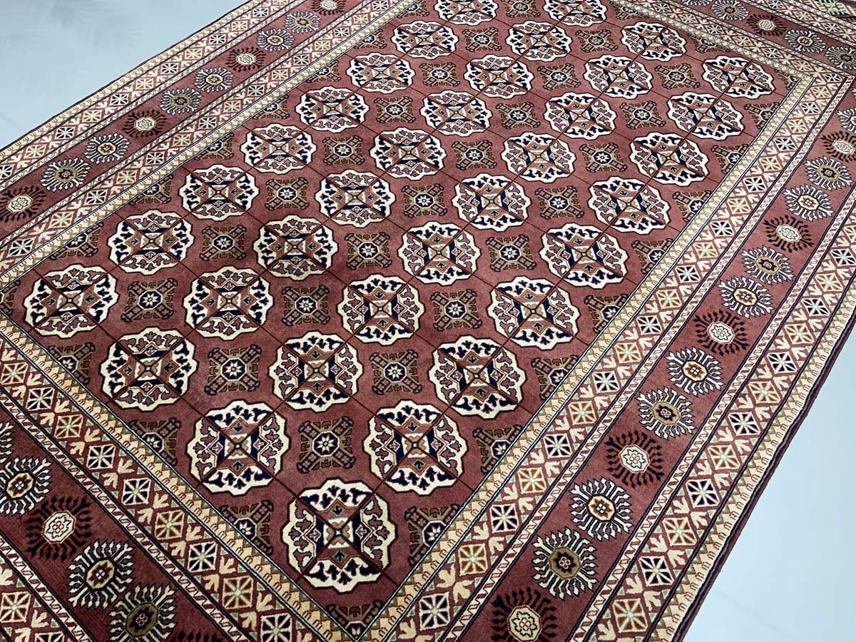El Dokuma Afgan Bilicik İnce Dokuma Yün Halı (200x300 cm) - Görsel 7