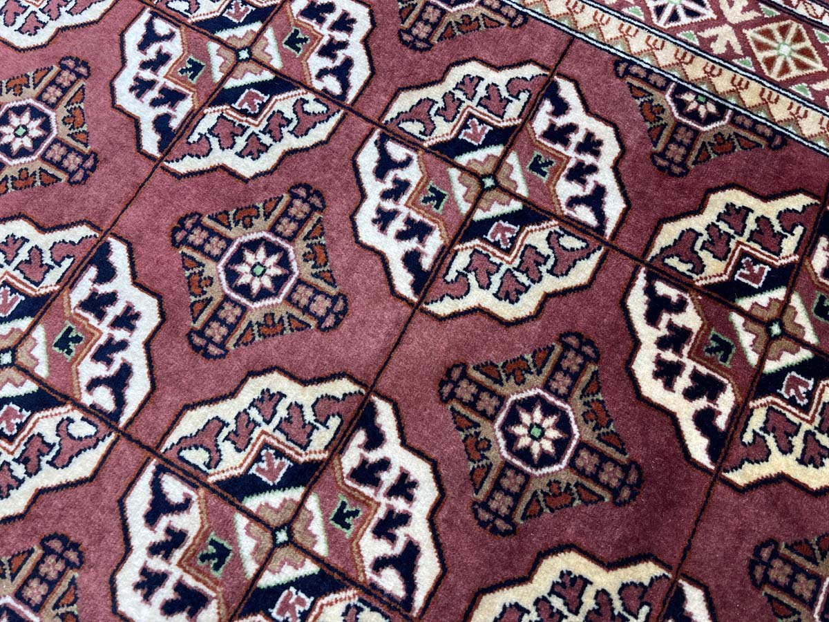 El Dokuma Afgan Bilicik İnce Dokuma Yün Halı (200x300 cm) - Görsel 3