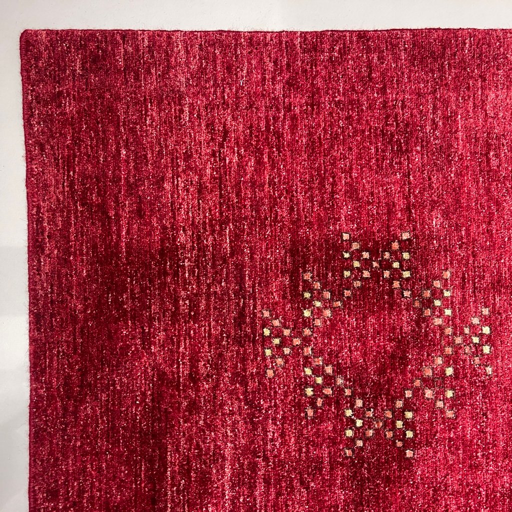 El Dokuma Bordo Modern Yün Halı (280x370 cm) - Görsel 8