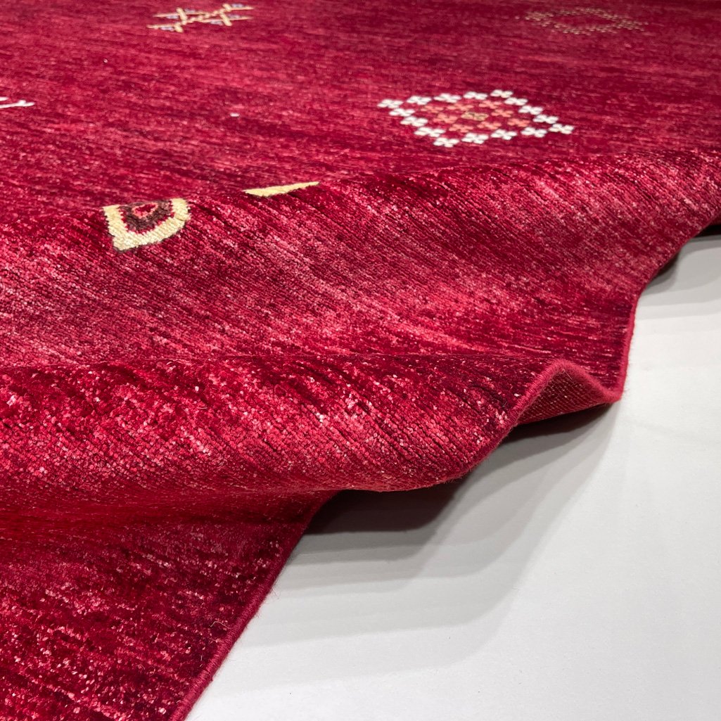 El Dokuma Bordo Modern Yün Halı (280x370 cm) - Görsel 3