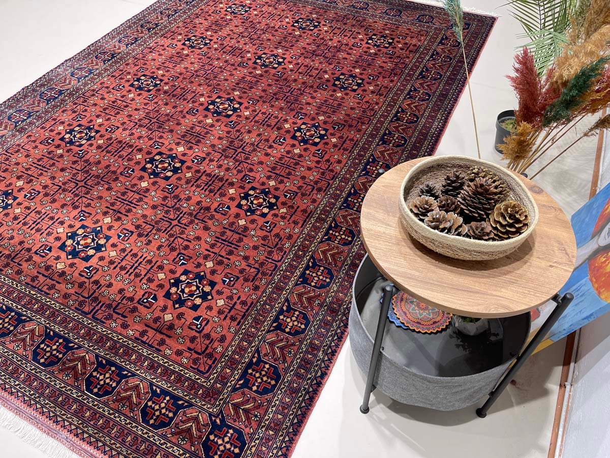El Dokuma Afgan Khal Mohammadi Yün Halı (200x290 cm) - Görsel 2