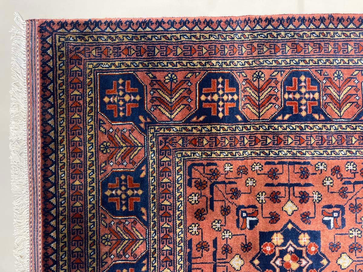 El Dokuma Afgan Khal Mohammadi Yün Halı (200x290 cm) - Görsel 8