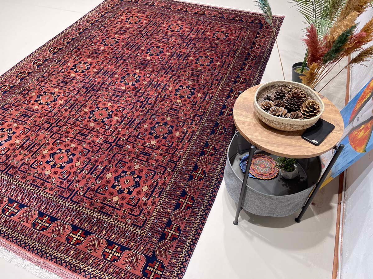 El Dokuma Afgan Khal Mohammadi Yün Halı (200x290 cm) - Görsel 2