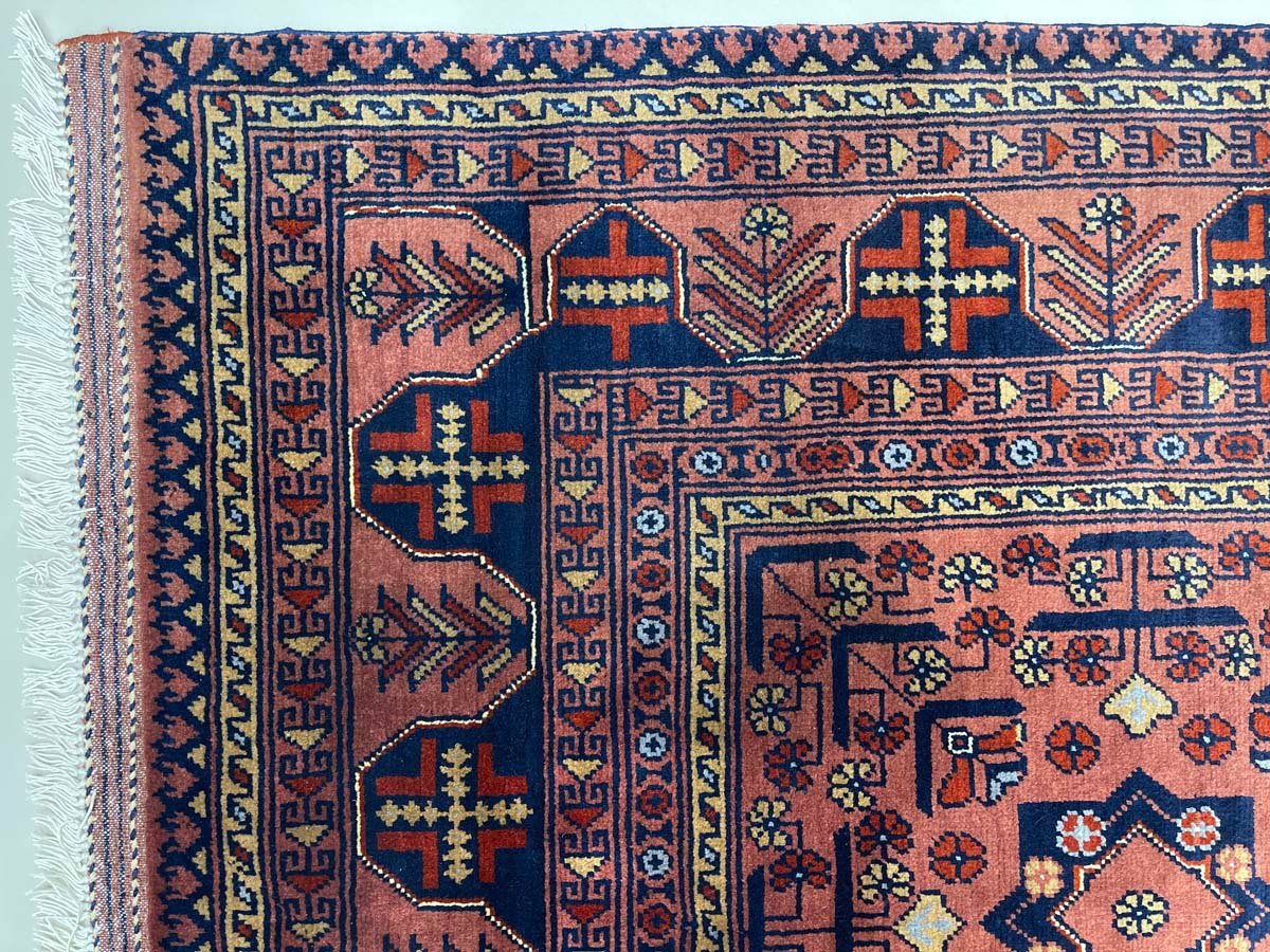 El Dokuma Afgan Khal Mohammadi Yün Halı (200x290 cm) - Görsel 5