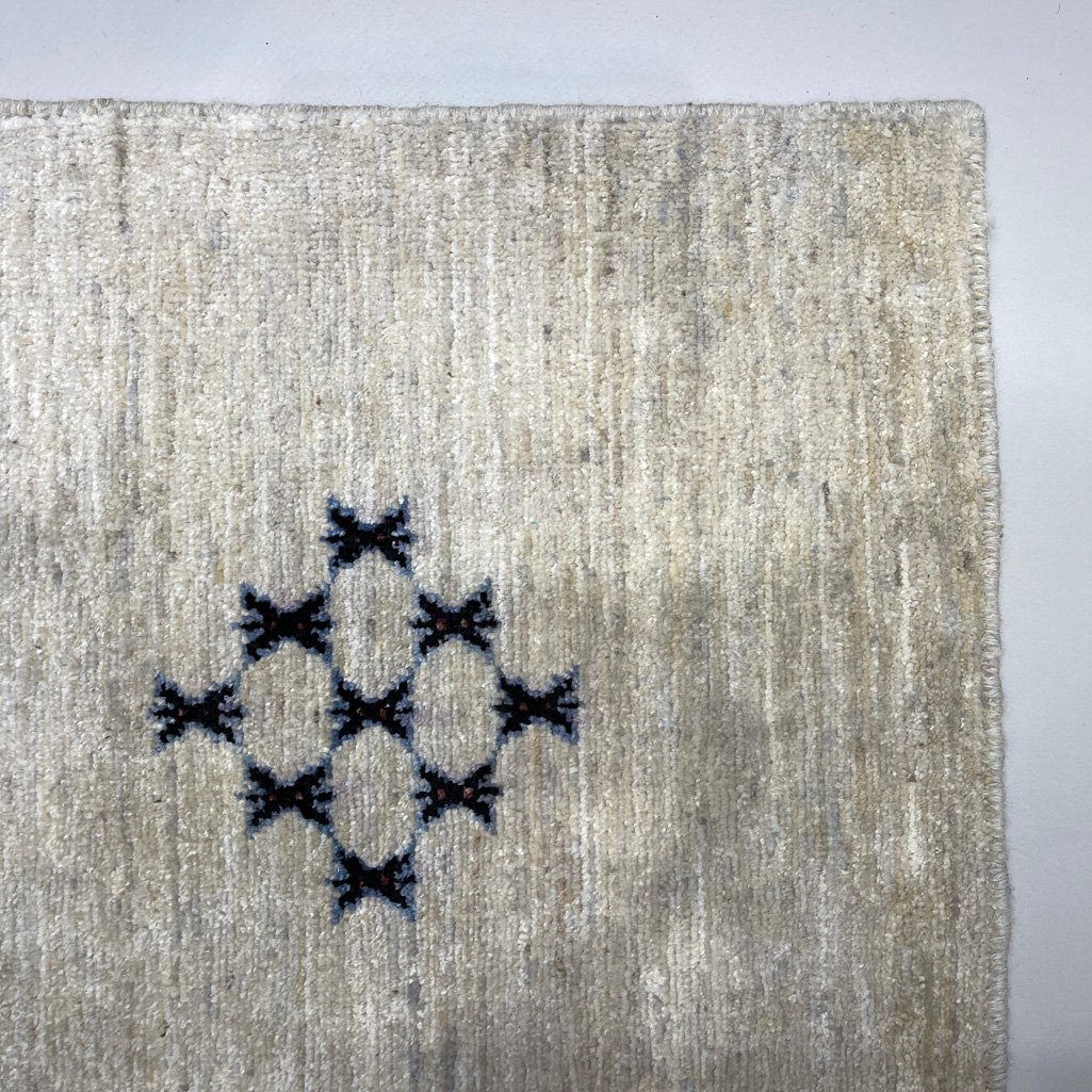 El Dokuma Bej Modern Yün Halı (125x180 cm) - Görsel 6